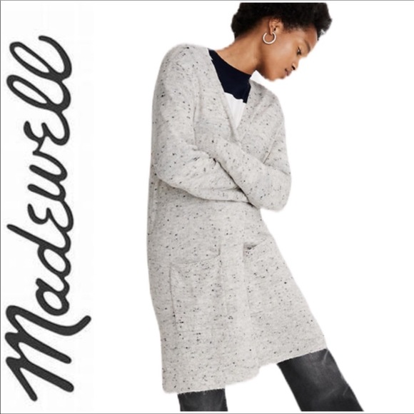 Madewell Sweaters - Madewell Donegal Kent Cardigan Sweater Gray NWT M